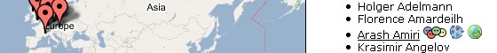 FOAFMap of ESWC2006 Delegates (who opted into the Semantic Delegates List when registering)